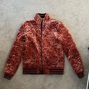Quilted bomber jacket